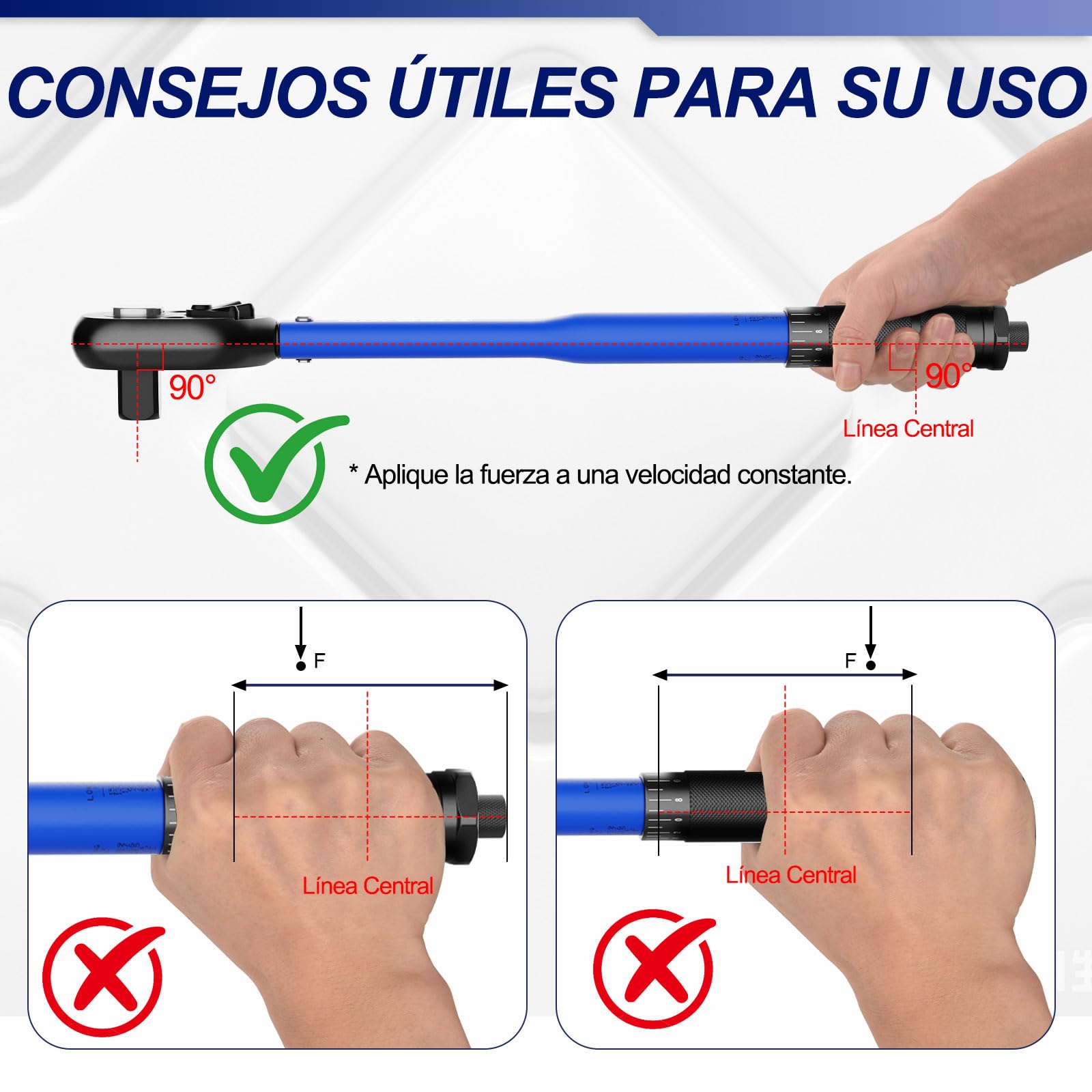 35-Piezas Kit de Llaves Dinamométricas, 3-230N·m Juego de Llaves Dinamométricas con 1/4" 3/8" 1/2" Llaves, ±3% Precisión, Doble Escala, 32 CR-Vorios, para Coche Bicicleta Moto Camione Tuercas