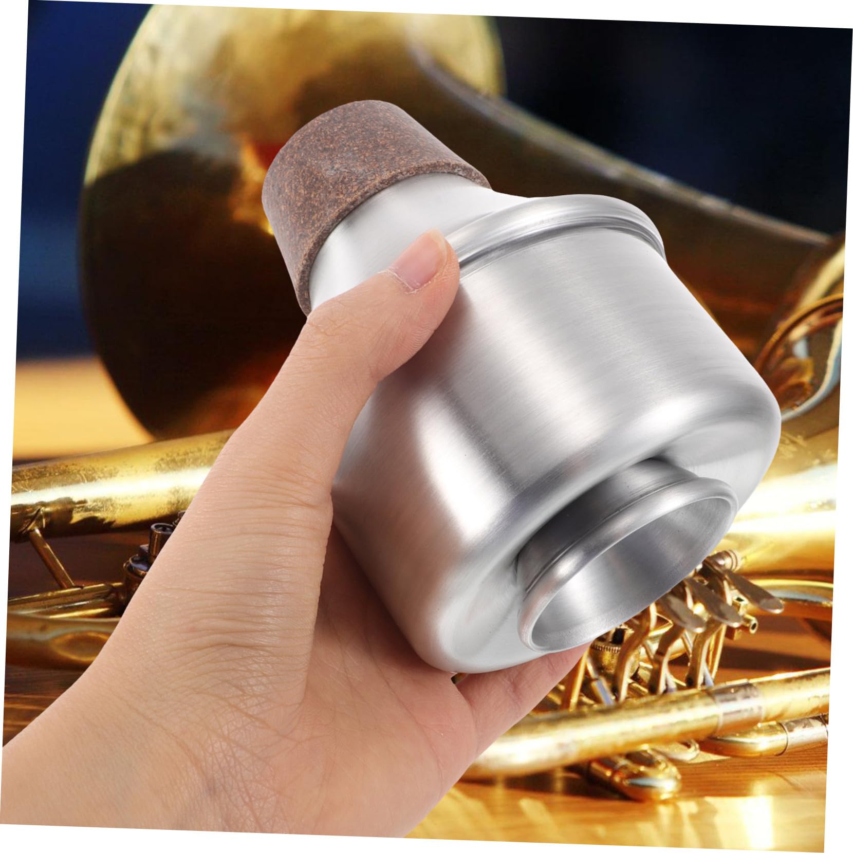 Beaupretty Sordina per Tromba in Lega di Alluminio Muto Metallico per Principianti e Facile da Installare Silenziatore per Pratica Bassa Rumorosità Accessorio per Tromba