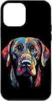 Vista 16 de Labrador Retriever - Carcasa para iPhone 17, diseño de cara de perro, color negro