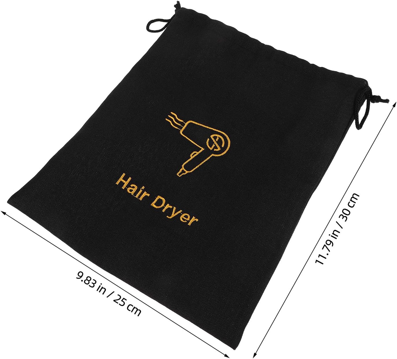 Generic Hair Dryer Storage Bag with Drawstring Waterproof and Lightweight Faux Linen Organizer for Hotels and Inns Dustproof Travel Blow Dryer Case Simple and Elegant Design