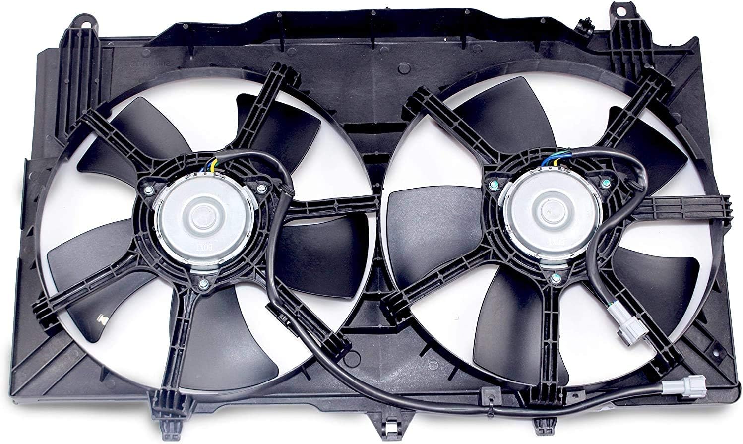 BOXI Dual Radiator A/C Condenser Cooling Fan Motor Assembly for Nissan 350Z 2003 2004 2005 2006 /for Infiniti G35 2003-2006 Sedan/for Infiniti G35 2003 2004 2005 2006 2007 Coupe / 21487-CD00A 620-429