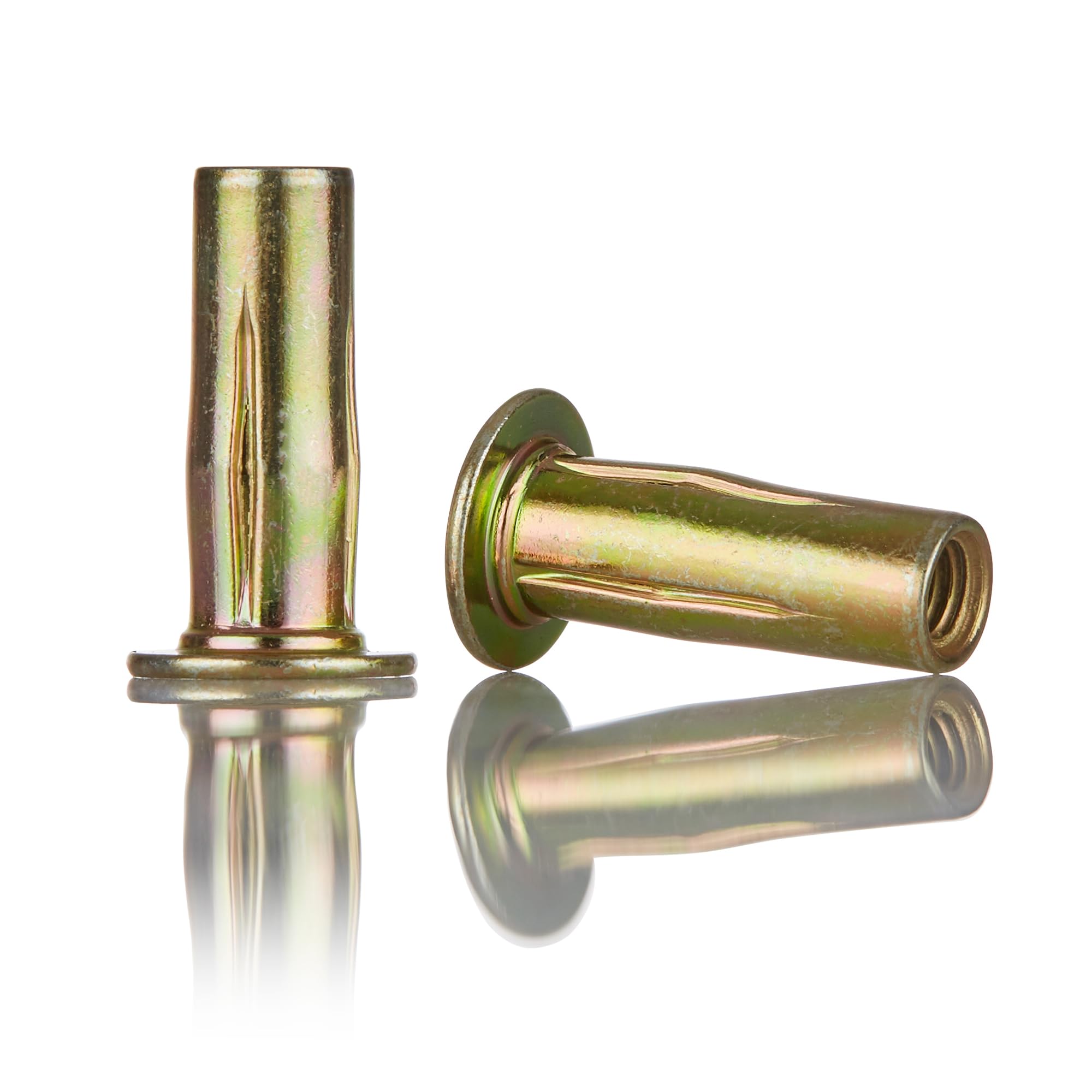 Multi-Grip Rivet Nut Installation Tool Set Pre-Bulbed Shank Flat Head Threaded Insert Nut Plus Nuts Assortment Kit Cross Rivnut for Construction Industrial (M5(Plus Nut-20pcs))