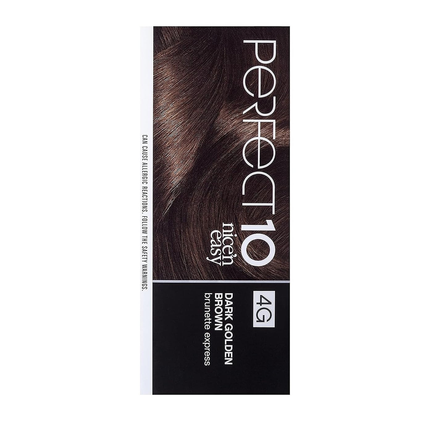 Clairol Nice'n Easy Perfect 10 Permanent Hair Dye, 4G Dark Golden Brown Hair Color, Pack of 2