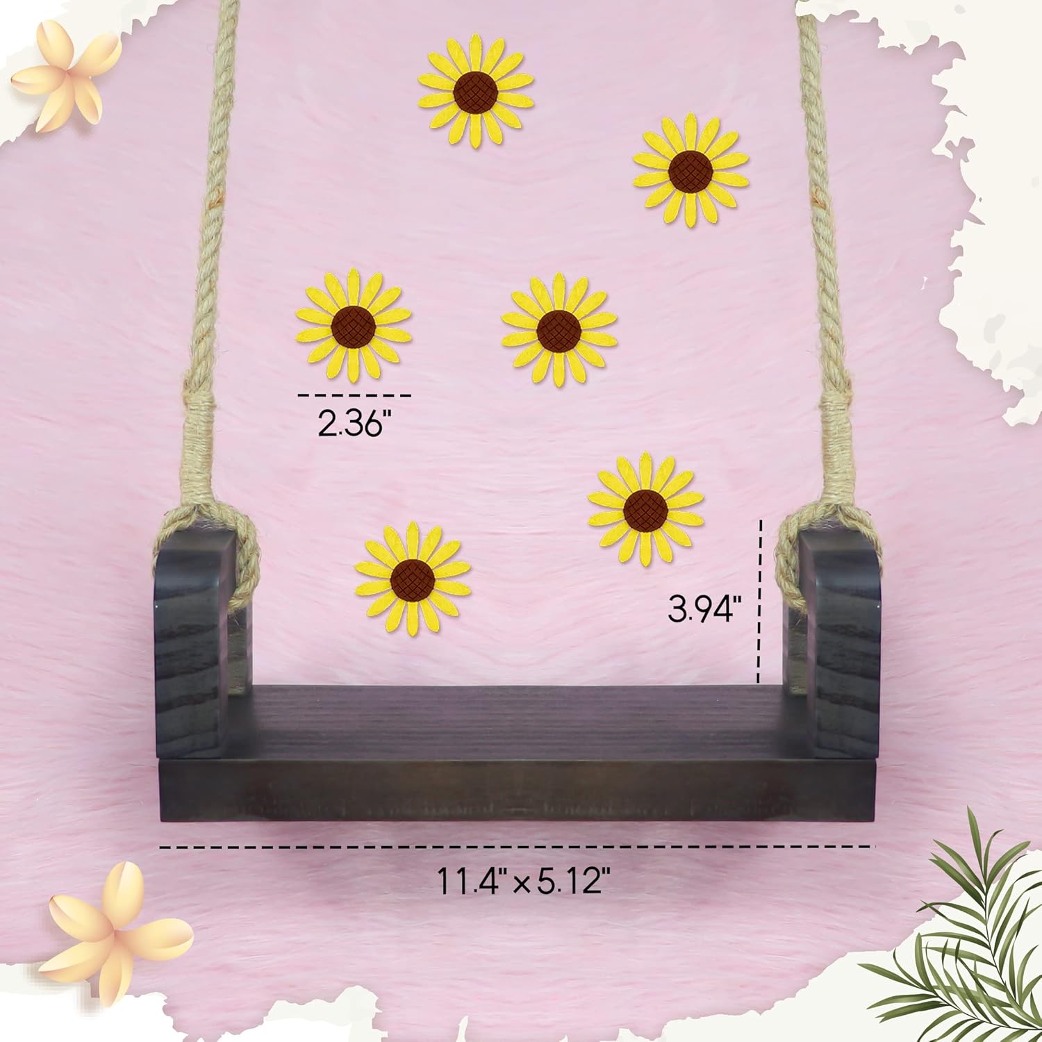 Newborn Photography Props Swing Prop Wooden Swing Seats Baby Photo Props Wooden Prop Swing + Newborn Photography Props Lion Costume Baby Photo Shoot Accessories Fits 0-2 Months