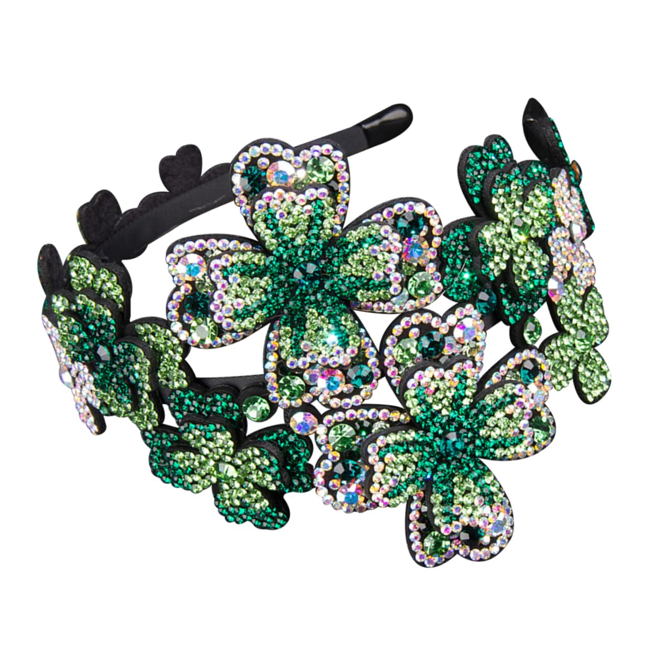 Housoutil 2pezzi Fascia Per Flapper Accessorio Per Donne Headband Antiscivolo Per Eventi e Speciali