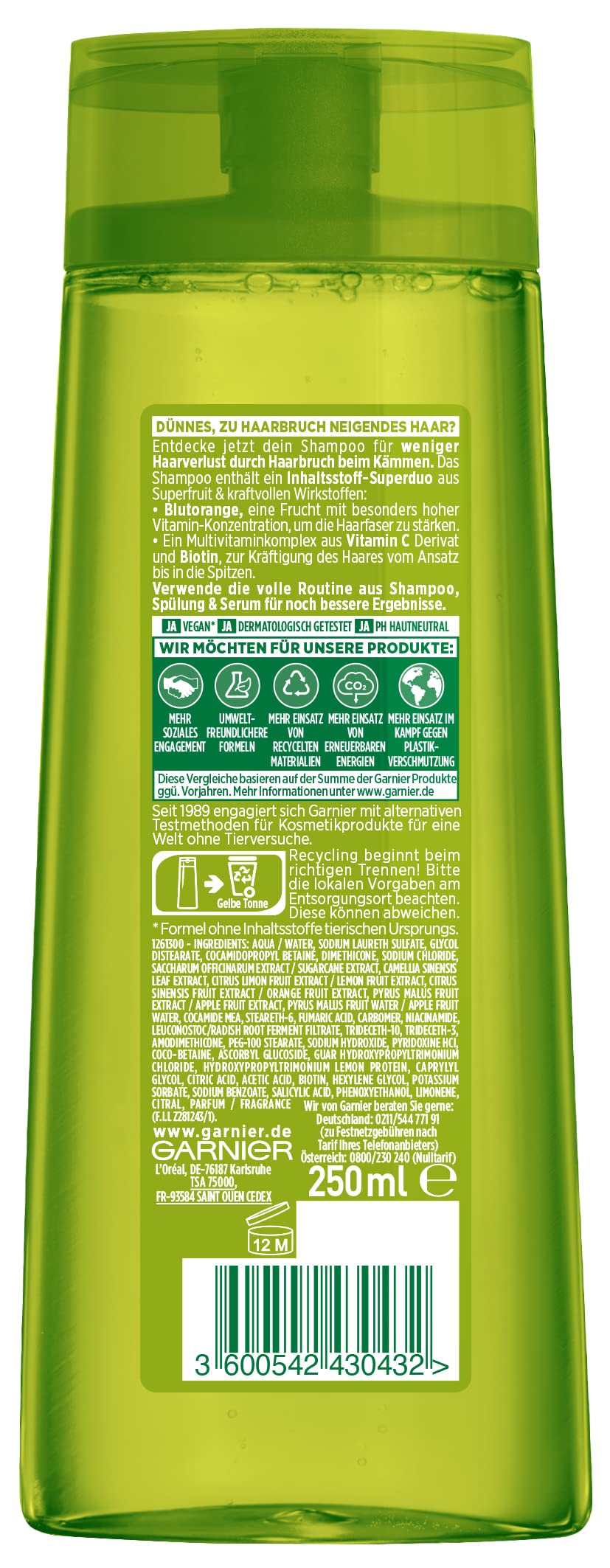 Garnier Vitamin & Power Szampon, 300 ml