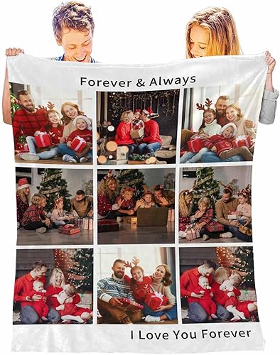 Miniatura 7 de Mantas personalizadas con fotostexto, manta divertida personalizada para hija, hijo, esposa, marido, parejas, hermana