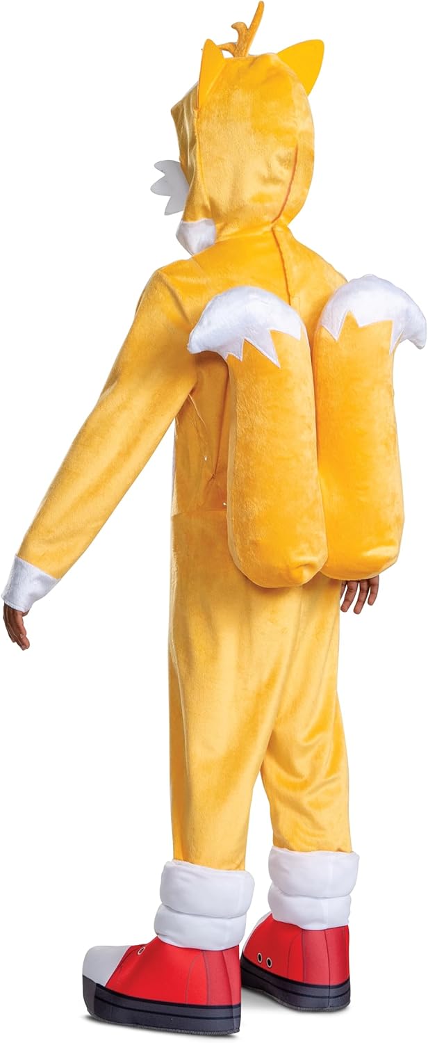 Disguise Kid's Sonic 2 Tails Costume - Child Miles Tails Prower Cosplay Outfit - Boys & Girls Video Game Character Costume