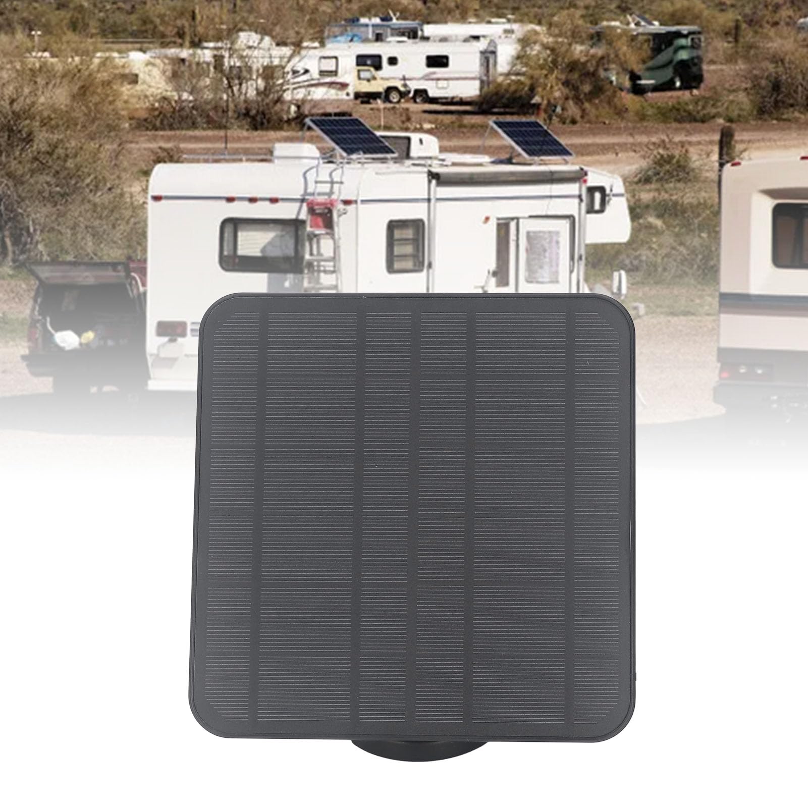 Yosoo Health Gear Solarpanel für Kamera, 12W Schnellladendes Wasserdichtes Wandmontierbares Solarladegerät, IP65, Einstellbar, für Spotlight CAM Batterie und Stick Up CAM, Schwarz