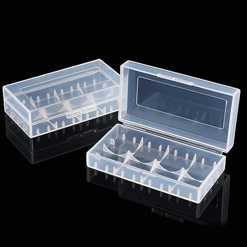 Miniatura 9 de Caja de batería de 10 piezas, caja de almacenamiento de plástico para batería, caja de almacenamiento de plástico transparente multifuncional de 5