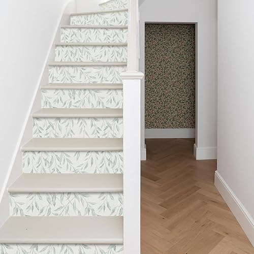 Miniatura 5 de Sevalo Papel tapiz de hojas para despegar y pegar, papel de contacto bohemio para armarios y cajones, papel de contacto para paredes, autoadhesivo,