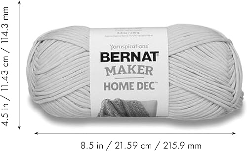 Miniatura 9 de Bindertek Bernat Maker Home Dec Nautical Varg - Ovillo de lana náutica, 2 unidades de 8.8 onzas, algodón, 5 voluminosos, 317 yardas,