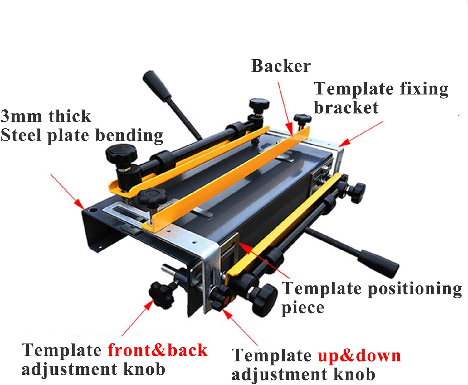 Huanyu 12" (30cm) Woodworking Dovetail Machine CNC Dovetail Mortise Machine Tenoner (with Template Kit 1)