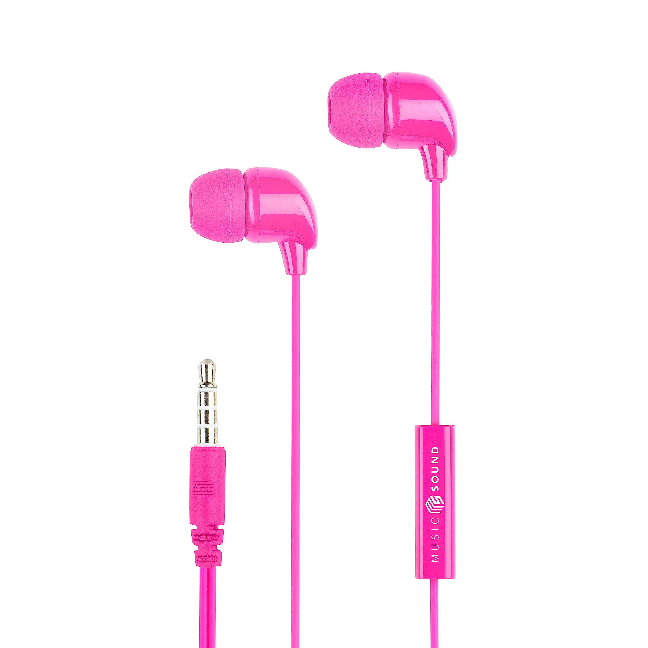 SYSTEM-S Touchpen Pennino In Alluminio Per Touchscreen - Punta Silicone Arrotondata - Colore Rosa Con Jack Cuffie