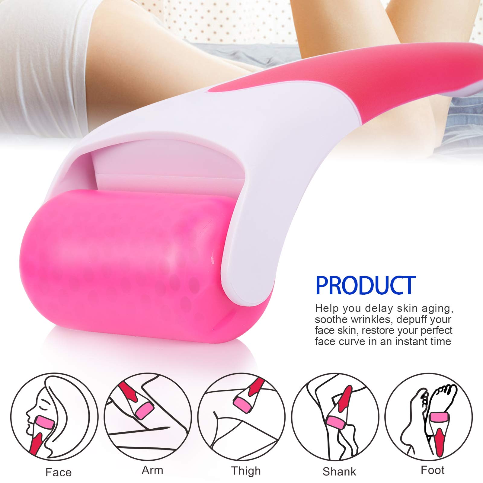 Teenitor Ice Roller for Face Eye Puffiness TMJ Migraine Pain Relief Pore Shrink Skin Care Products - Image 3 thumbnail