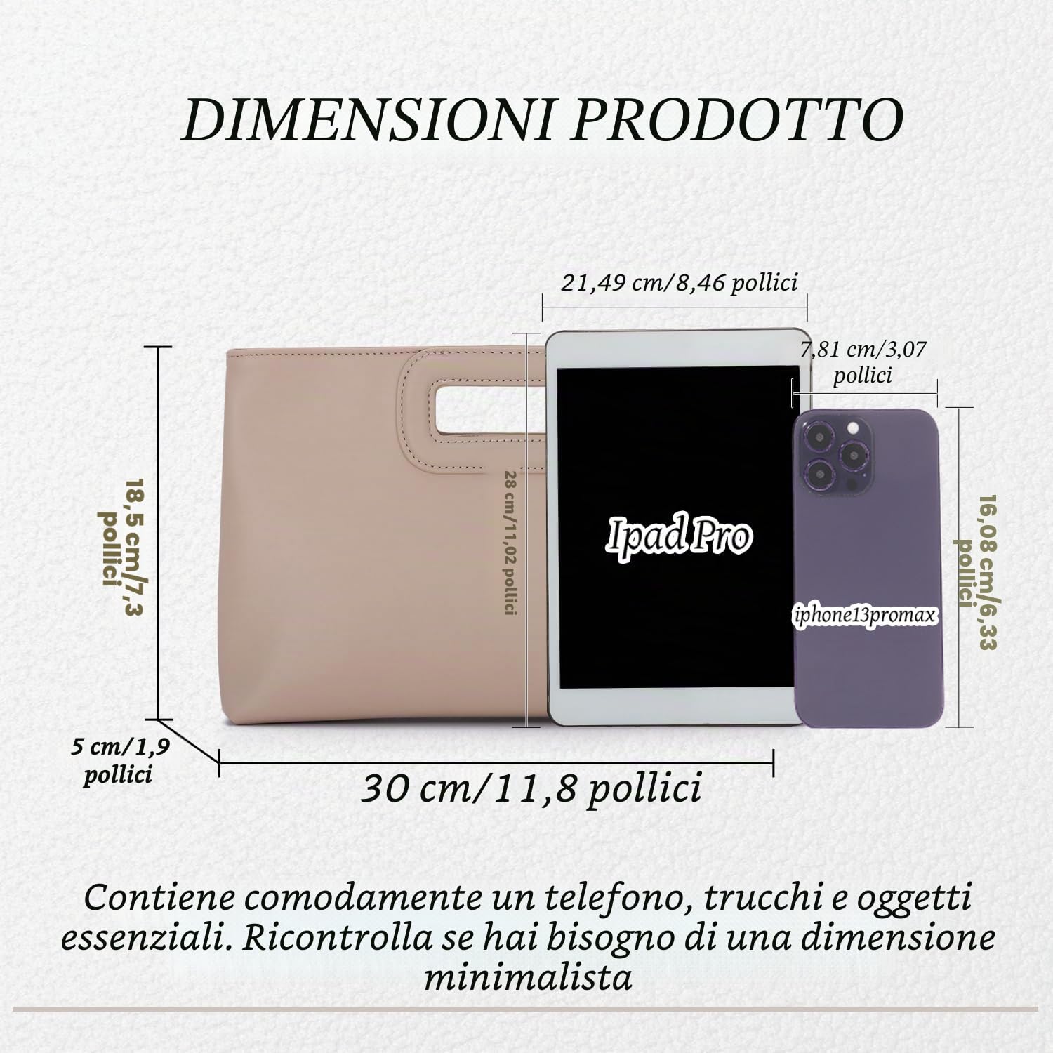 EVEOUT Pochette in Pelle da Donna Clutch da Sera con Catena per Matrimonio Festa Elegante Borse a tracolla per Partito Quotidiana