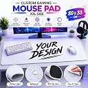 Custom Gaming Mouse Pad XXL 80x33cm Extended Mousepad for Keyboard & Mouse | Large Anti-Slip Desk Mat | Waterproof Smooth Surface Mouse Pad for Gaming, Office & Laptop Desk | Customizable Design gallery image