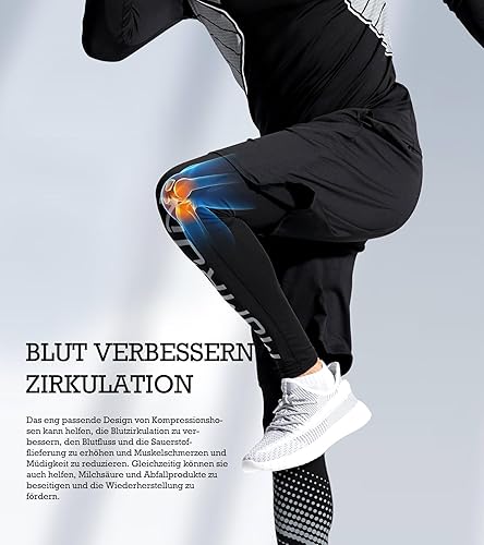 Miniatura 7 de BOOMCOOL 5 piezas de ropa de gimnasio para hombres, conjuntos de entrenamiento