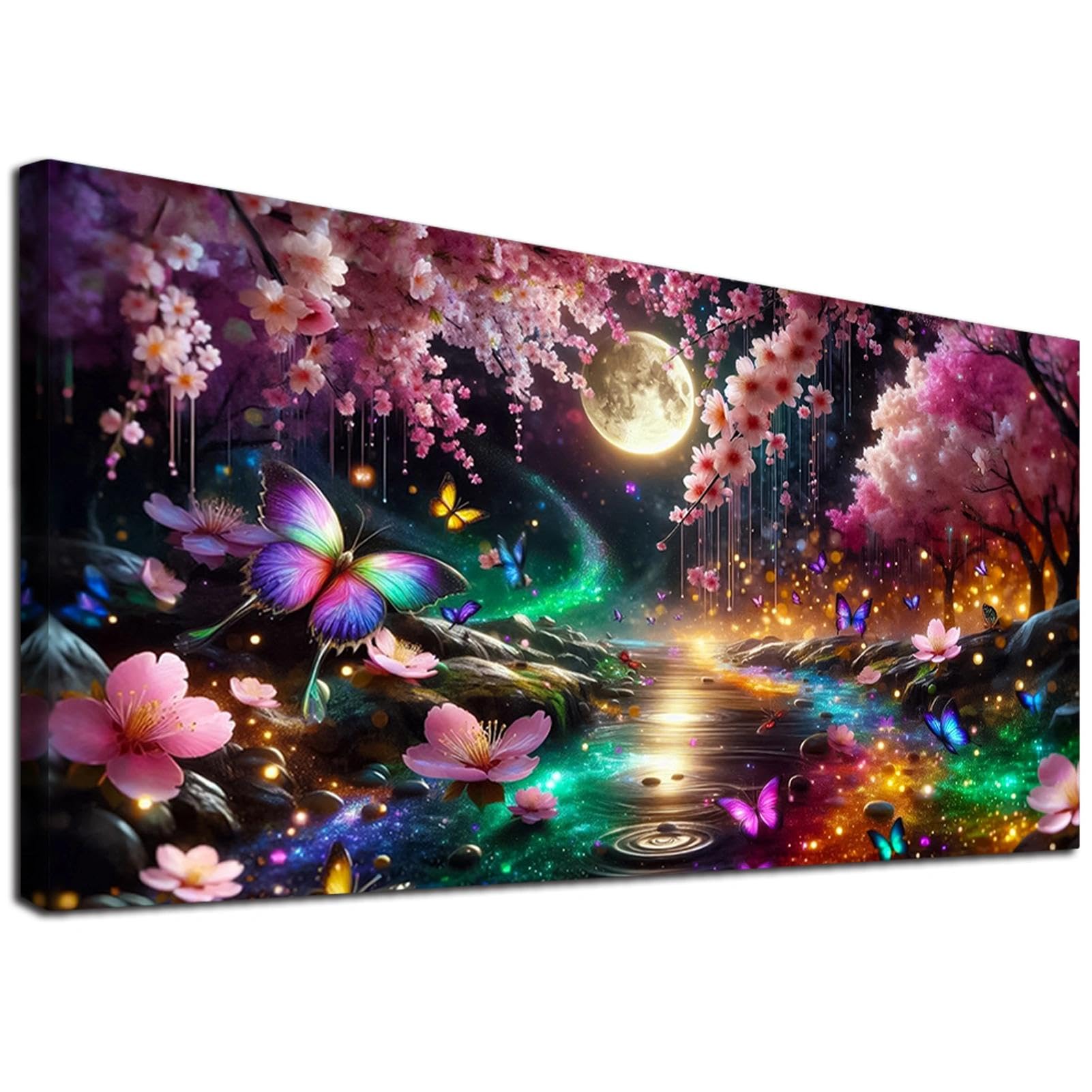 JATOK Diamond Art Kits Adults, Cherry Blossom Garden, 40 x 70 cm