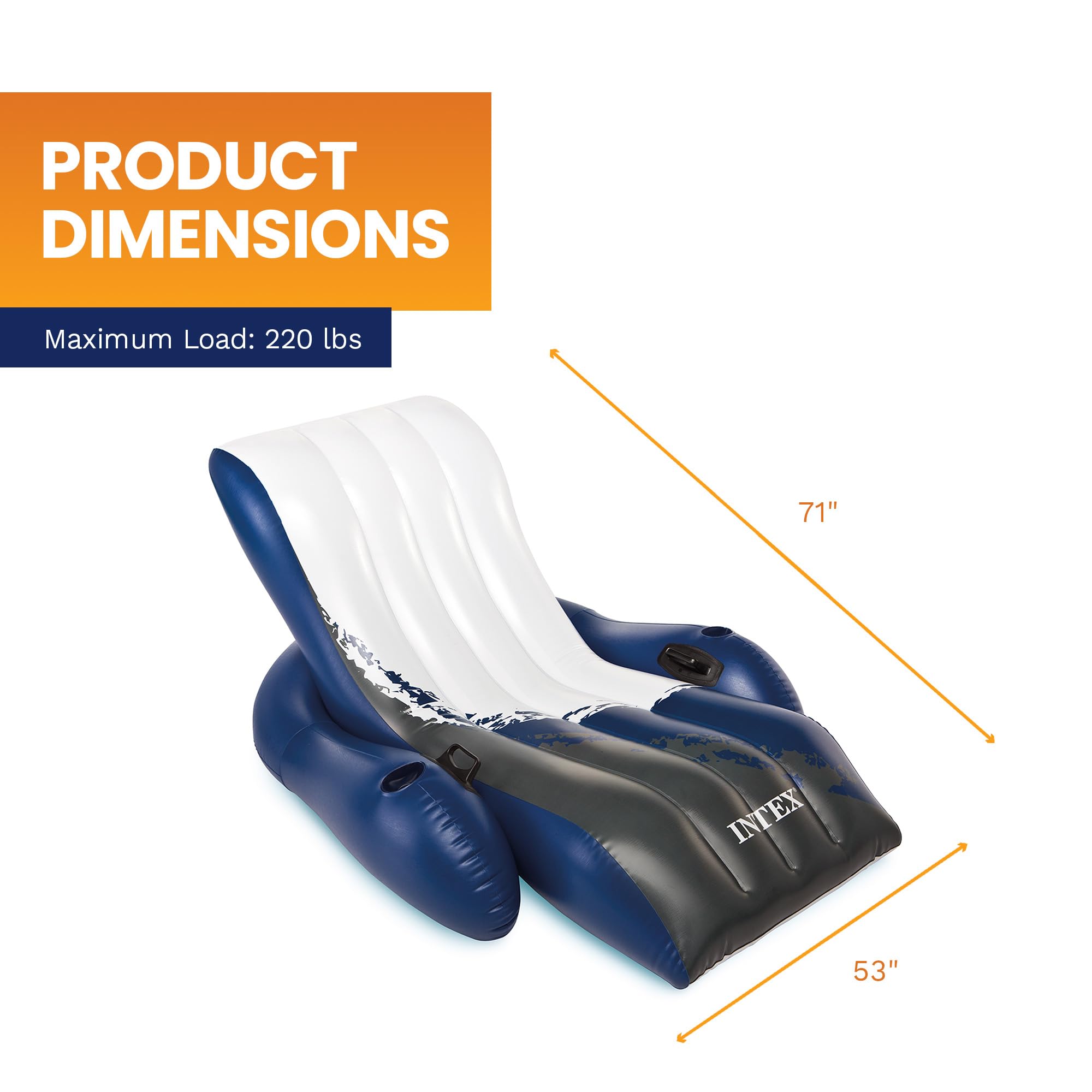 INTEX™ luchtbed - Floating Recliner Lounge