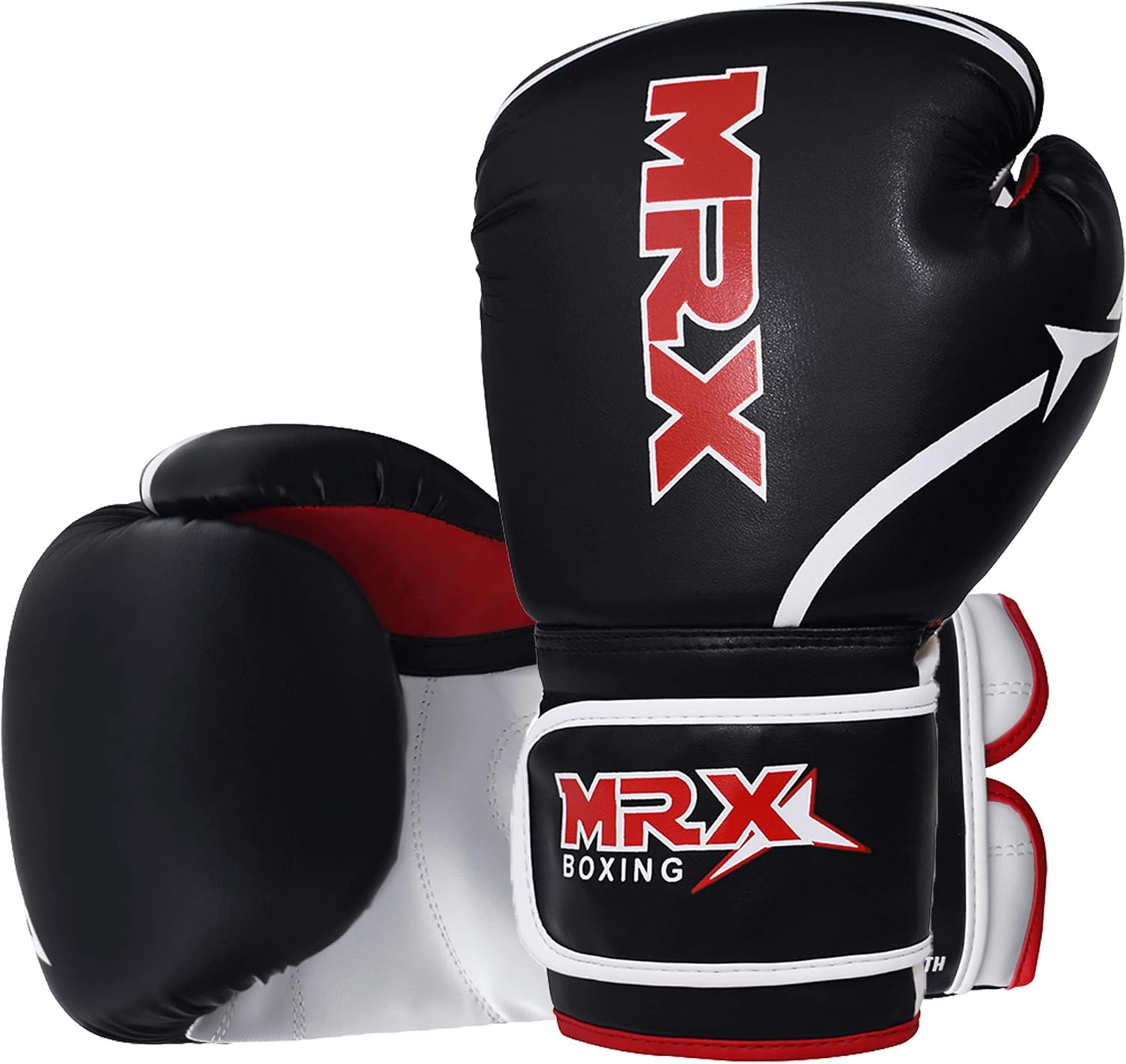 MRX Boxing Gloves with Free Hand Wraps for Men & Women Boxing Training Gloves Kickboxing Muay Thai Sparring Punching Gloves Kickboxing Gloves Heavy Bag Workout Gloves for Boxing MMA Martial Arts
