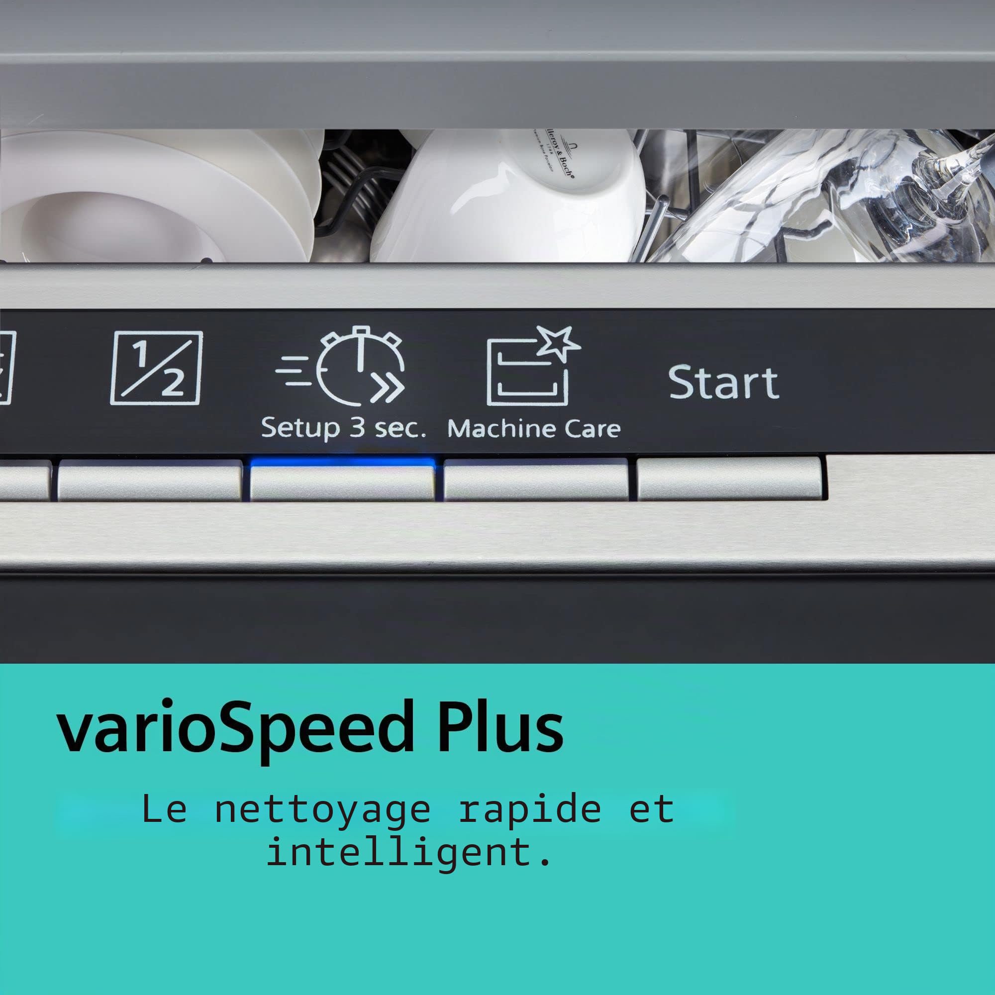 Siemens SN43ES14VE iQ300 Unterbau-Geschirrspüler, 60 cm breit, 13 Maßgedecke, varioSchublade, Kindersicherung, AquaSensor, Edelstahl