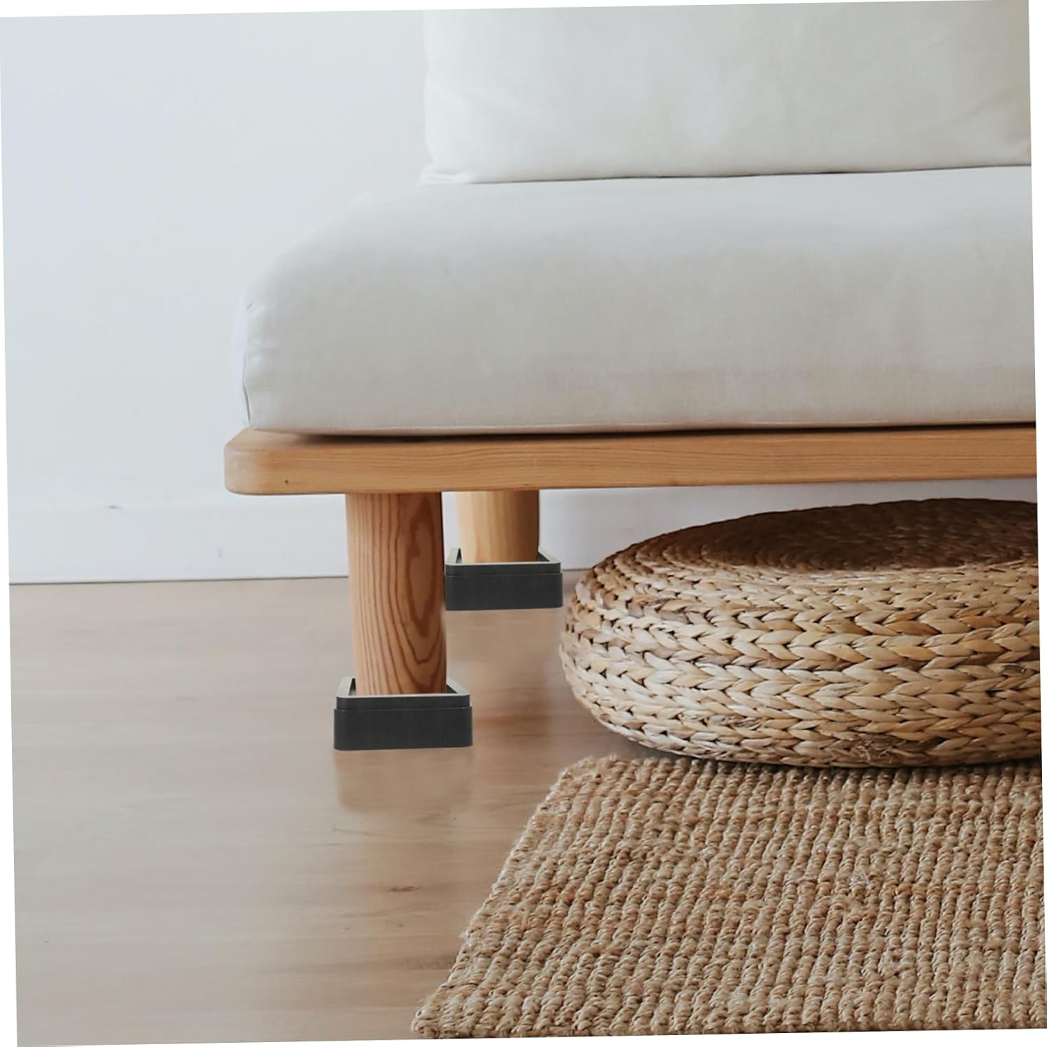 Ciieeo 4pcs Bed Frame Risers for Beds Heavy Duty Table Risers Slip Rubber for Home Dorm