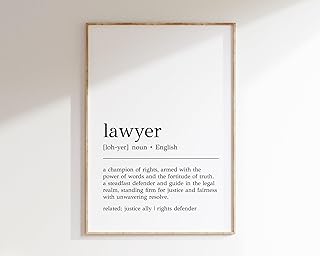 Lawyer Definition Print, Lawyer Wall Art, Poster Poster For Print Office Decor Legal Office Art Definition Wall Decor For Legal,74