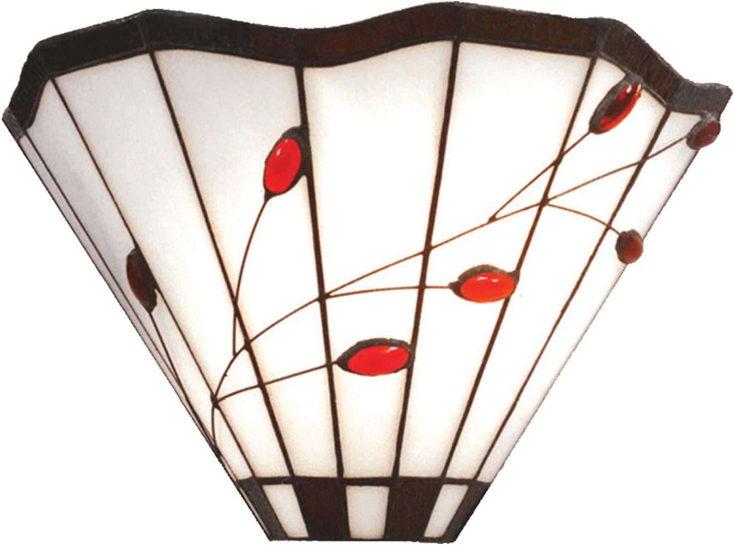 MT20-W Amber Leaf Tiffany Wall Light.