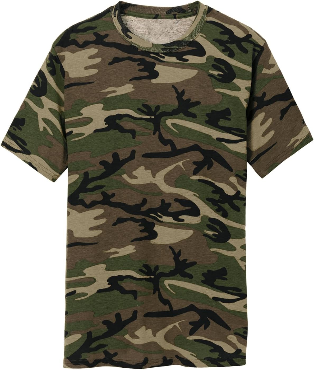 JustBlanks Men's Camouflage Tee Shirts - 100% Cotton Short-Sleeve T- Shirt - Military Camo Crewneck Shirt for Men