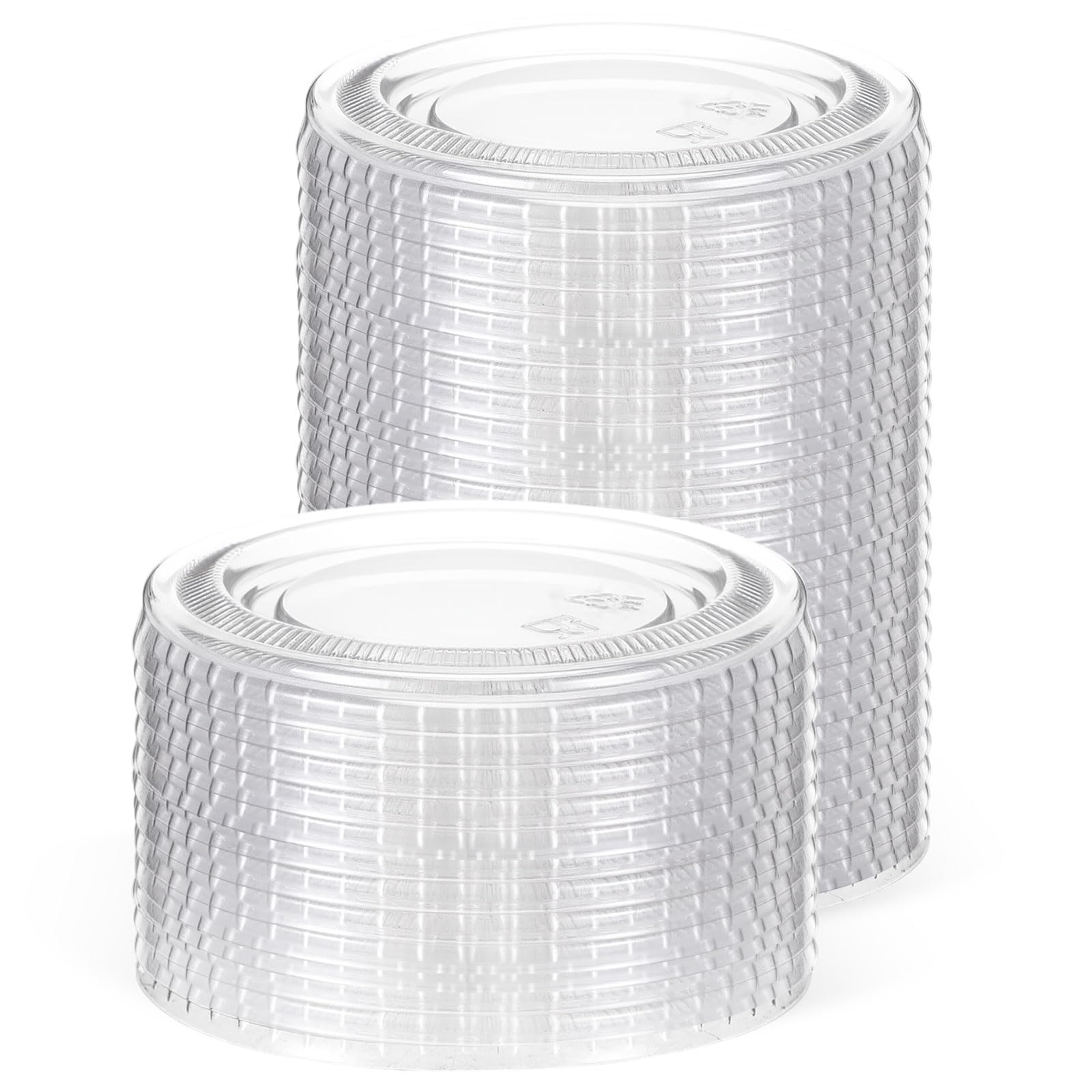 Photo 1 of Acellegic Plastic Cup Lids for Portion Cups (100 Pcs)