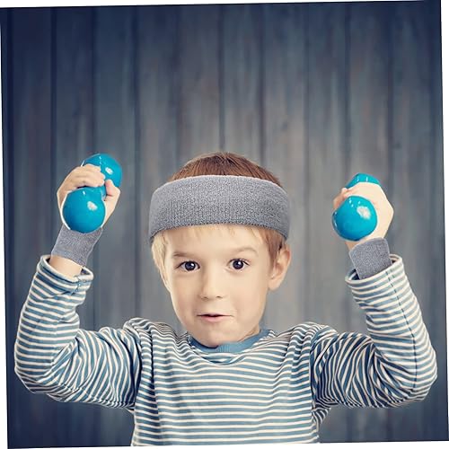 Miniatura 8 de Juego de 4 bandas elásticas de entrenamiento para niños, muñequeras deportivas para niños, bandas elásticas para ejercicio, para niños, diadema para