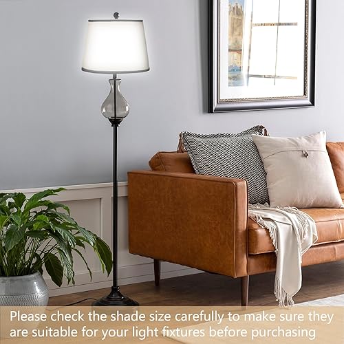 Miniatura 6 de Lamp Shades for Table Lamps Set of 2, Drum Lamp Shades Set of 2, Replacement Small Lamp Shades Hand Craftedn Barrel Spider Lamp Shade with 2 Pack