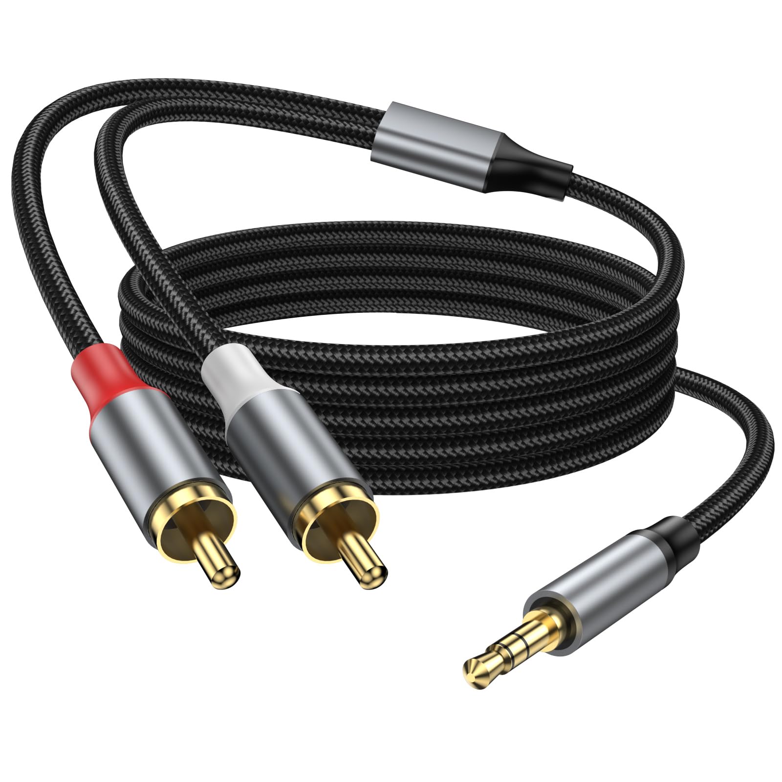 Amazon | KAYQINHO 3.5mm-RCAケーブル2M、AUX RCAイヤホンオス-オス
