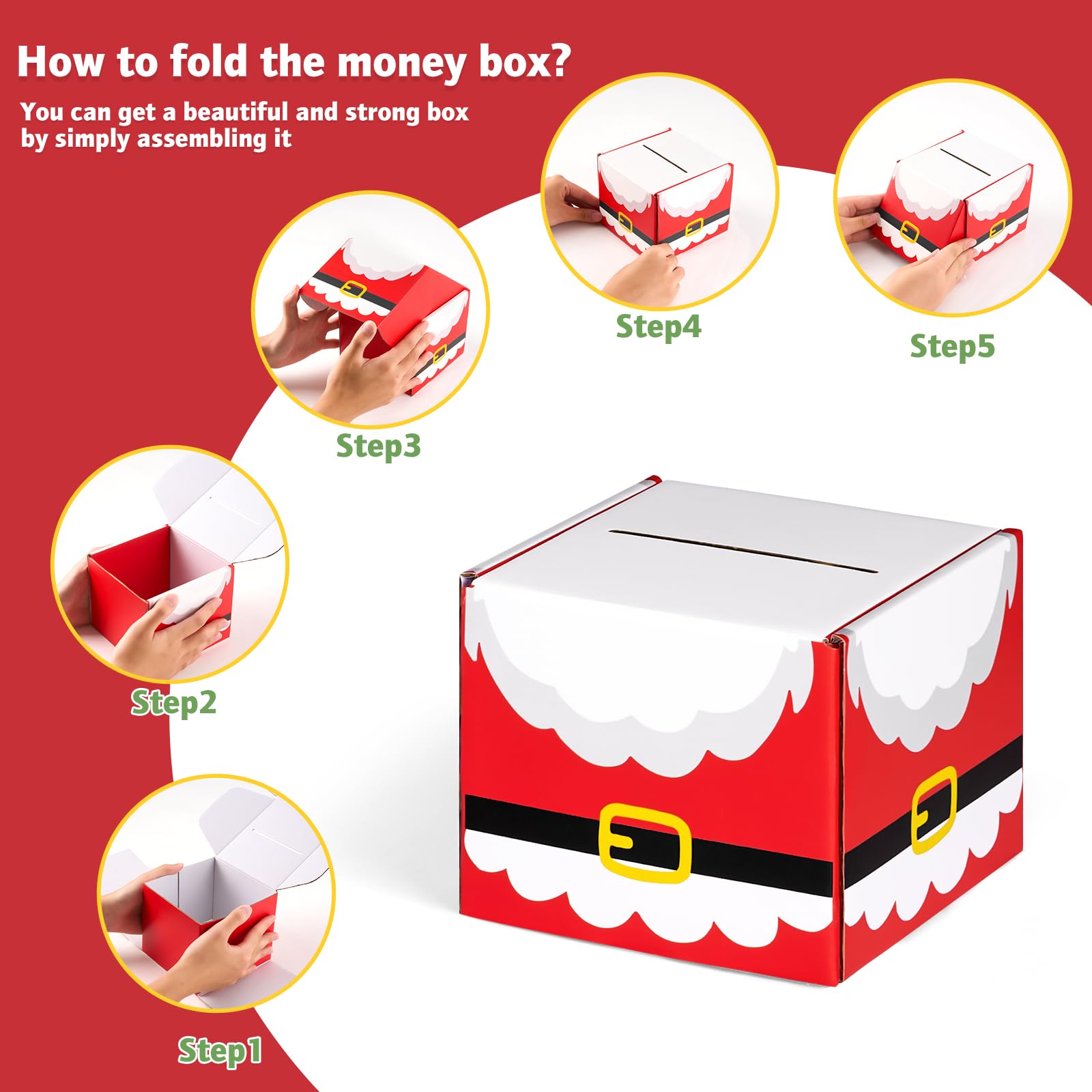WERNNSAI Christmas Money Gift Box - Image 4