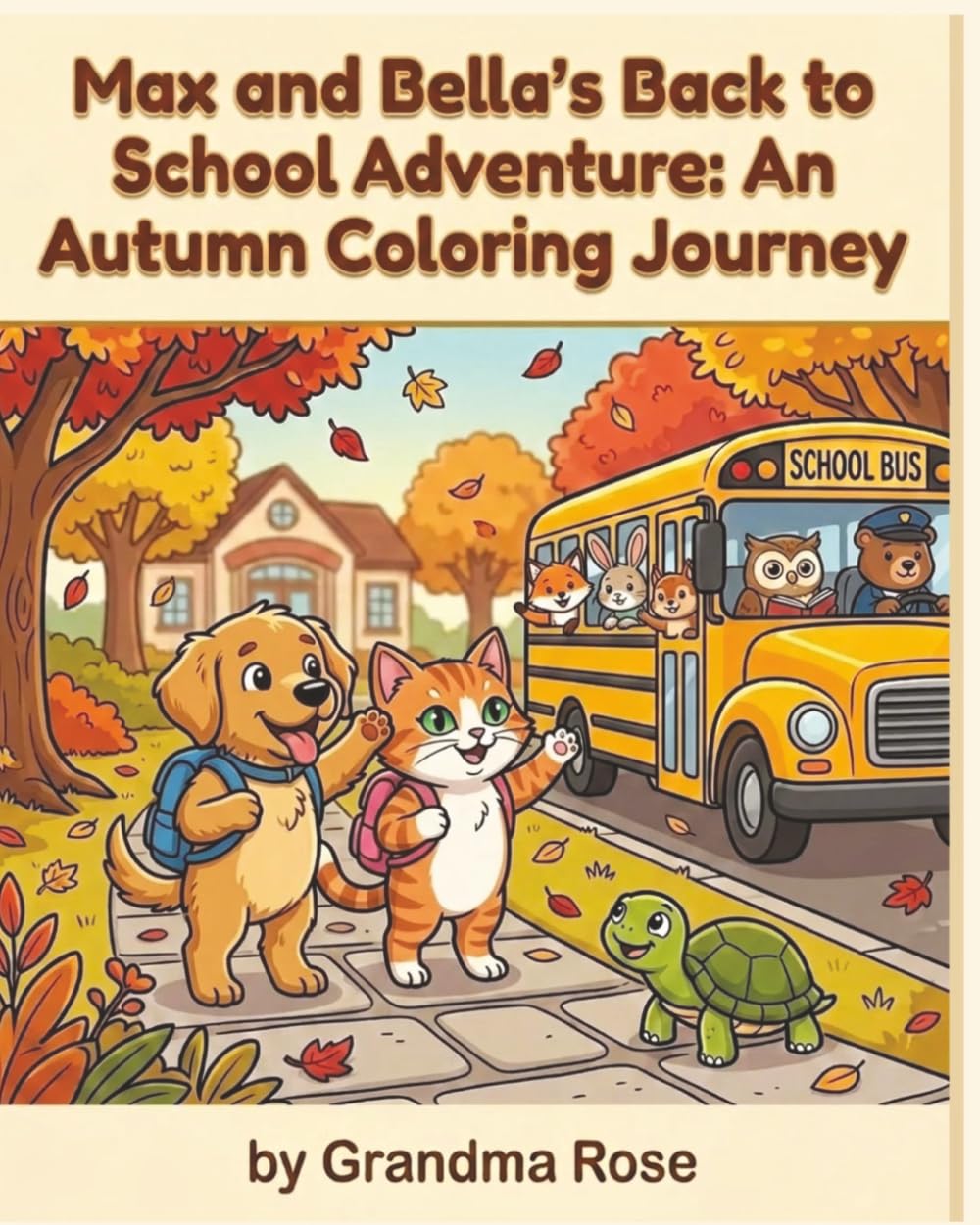 Max and Bella's Back to School Adventure: An Autumn Coloring Journey (Max and Bella: A Coloring Storybook Adventure)