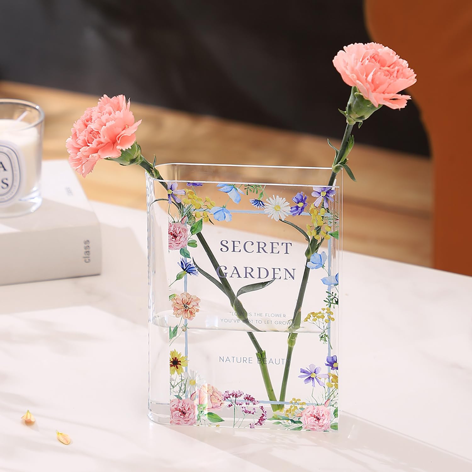 Kit De Pintura Con Diamantes Riolis - Flores En Jarrón, 39x39 Cm, Incluye Todo Para Manualidades