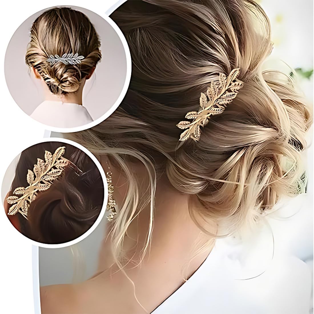 3 Piezas Peinetas Para El Pelo, Tocados De Pelo Boda, Peineta Flamenca, Mantilla Peineta, Peine Con Hoja Hermoso Y Encantador, Ideal Para Diseñar Peinados En Damas