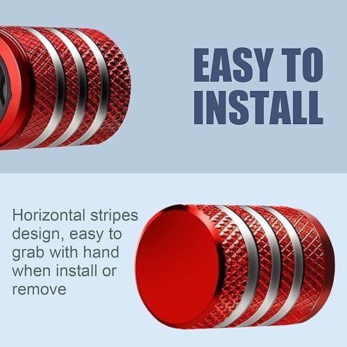 Miniatura 4 de Cubierta de tapón de válvula para neumático Paquete de 5 tapas de aire de metal, forro de plástico, resiste la corrosión, contra fugas, para auto,