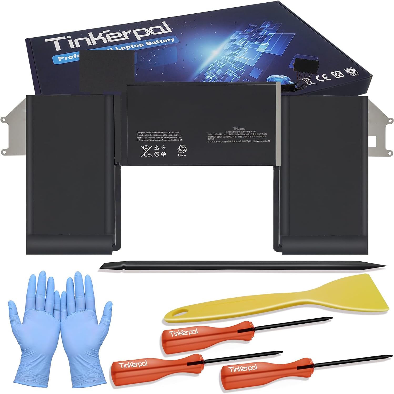 A2389 Laptop Battery Compatible with MacBook Air 13 Inch A2337 (M1 2020) EMC 3598 11.39V 49.9Wh