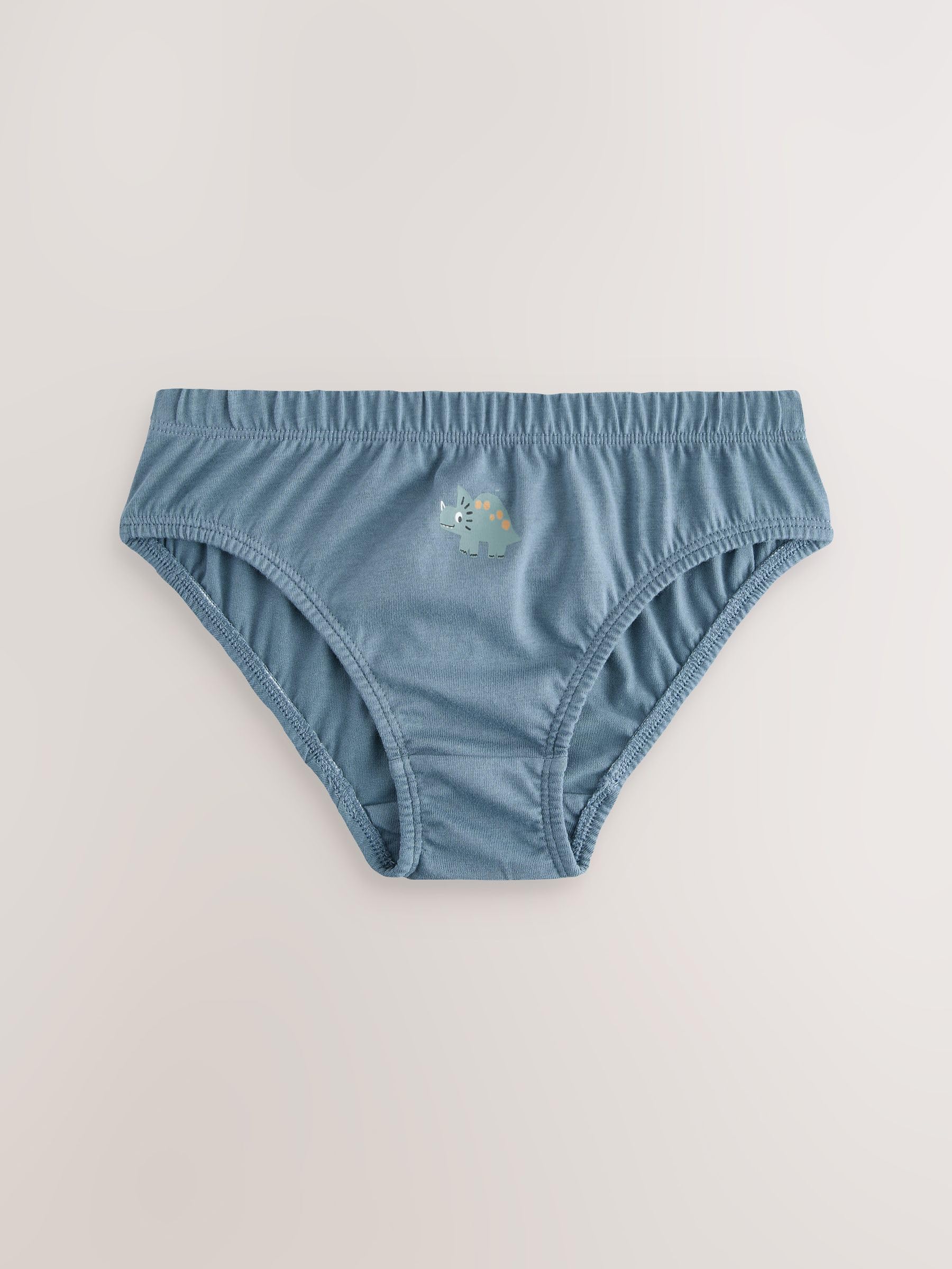 NEXT Garçon Culotte imprimée 100% Coton, Lot de 5 Blue Dinosaur 9 Ans-10 Ans