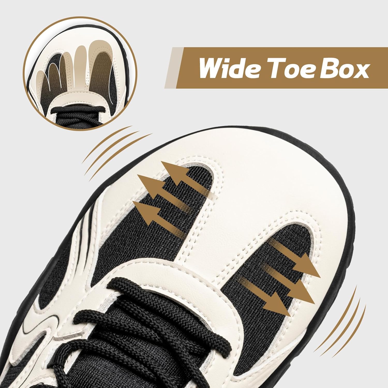 HOBIBEAR Womens Barefoot Shoes | Wide Toe Box | Comfortable Outdoor Sneaker