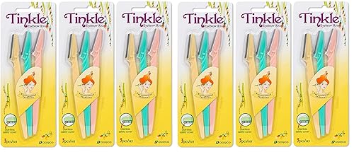 Miniatura 7 de Tinkle - Herramienta de dermaplaning de 12 unidades, maquinilla de afeitar Dermaplane para mujer, removedor de pelusas de durazno seguro y fácil