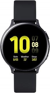 Samsung Galaxy Watch Active2 Explorer Edition, Fitnesstracker aus Aluminium, großes Display, ausdauernder Akku, wassergeschützt, 44 mm, inklusive 2x araree , Schwarz