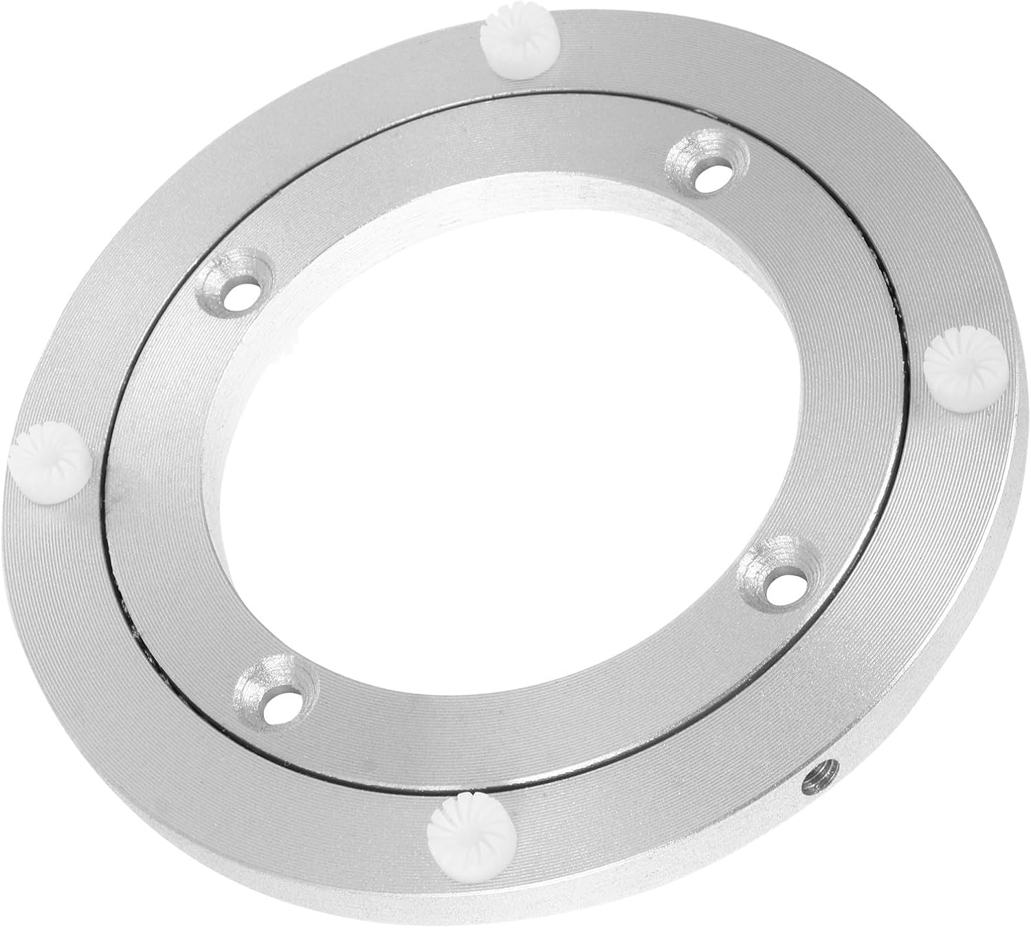 Aluminium Alloy Turntable Base 5 Inch (120x8.5mm) Dining Table Rotating Bearing 360 Degree Swivel Plate Lazy Susan for Kitchen Cabinet Organization