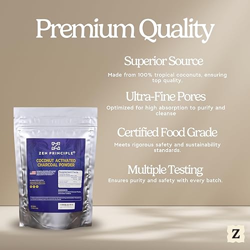 Miniatura 4 de Polvo grande de carbón activado de coco de 25 libras Blanquea los dientes rejuvenece la piel y el cabello desintoxicación y ayuda a la digestión