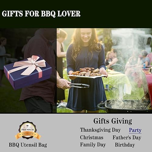 Miniatura 6 de Bolsa de almacenamiento de herramientas para barbacoa, almacenamiento de accesorios para parrilla, almacenamiento de herramientas de barbacoa, bolsa