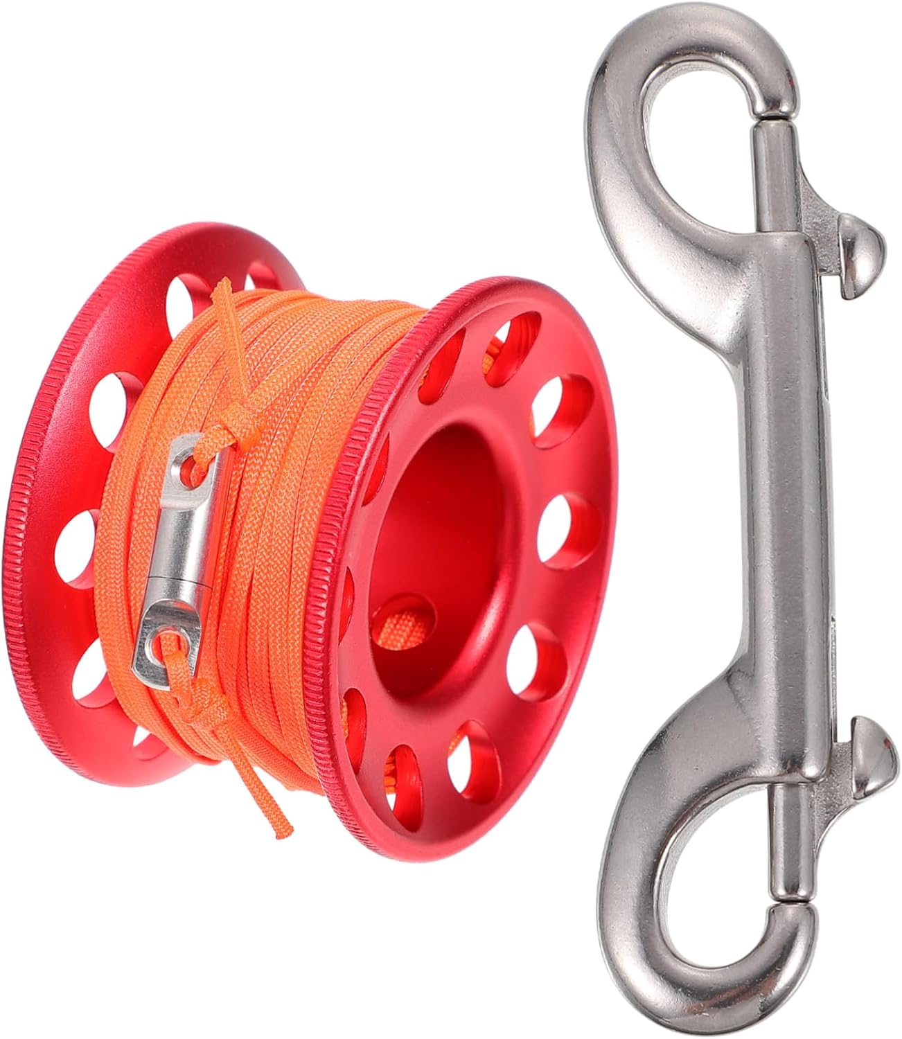 Toyvian Scuba Diving Spool Reel with Snap Clip Underwater Accessory for Cave and Wreck Diving Finger Spool