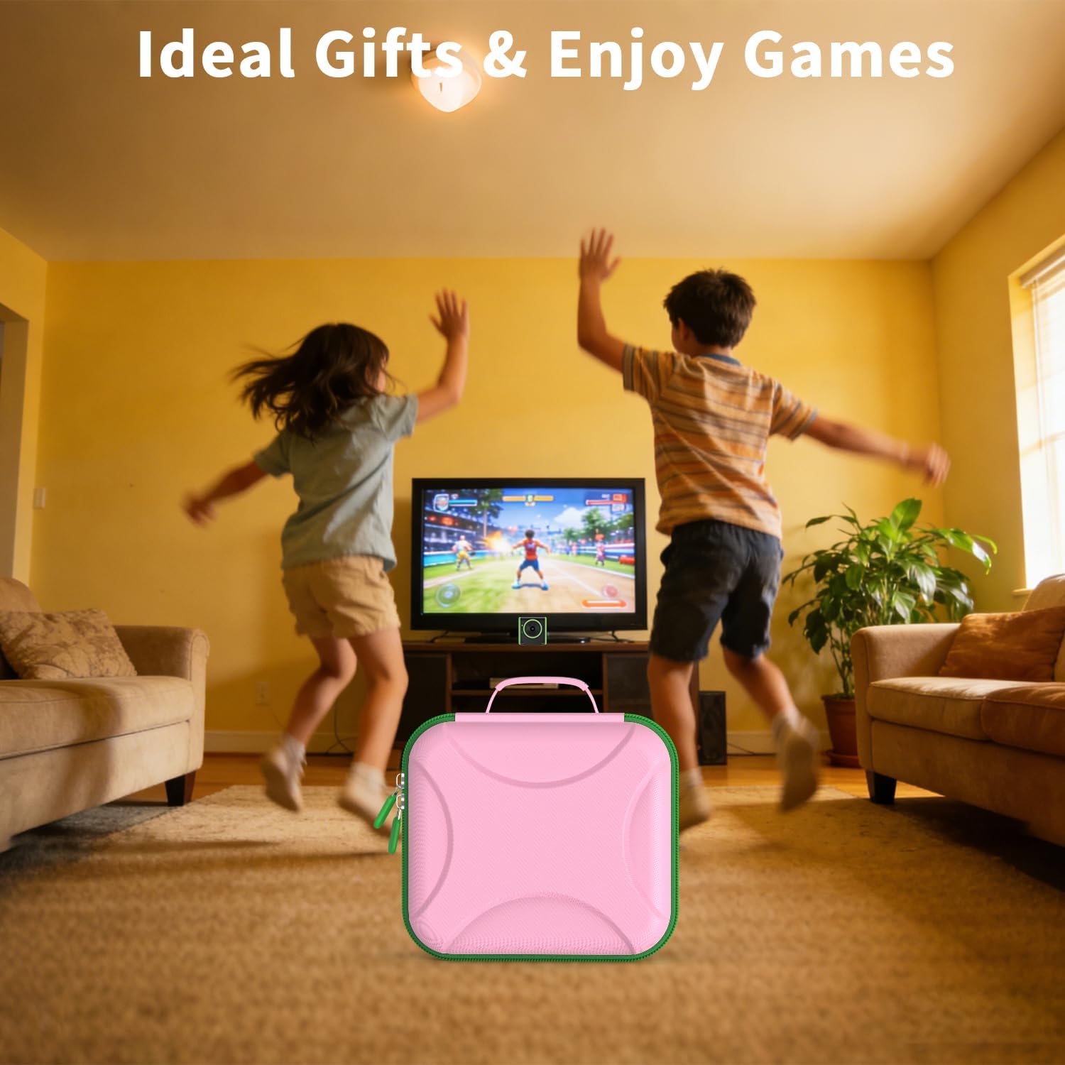 Carrying Case for Leapfrog LeapMove Active Learning Video Game System, Hard Storage Bag with Organized Compartments for Leap Move Game Console, Cables, Accessories