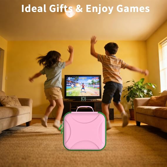 Leapfrog LeapMove アクティブラーニングビデオゲームシステム用キャリーケース ハードストレージバッグ Leap Moveゲームコンソール、ケーブル、アクセサリー用の整理コンパートメント付き